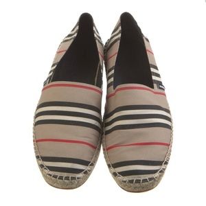 Burberry canvas striped espadrilles